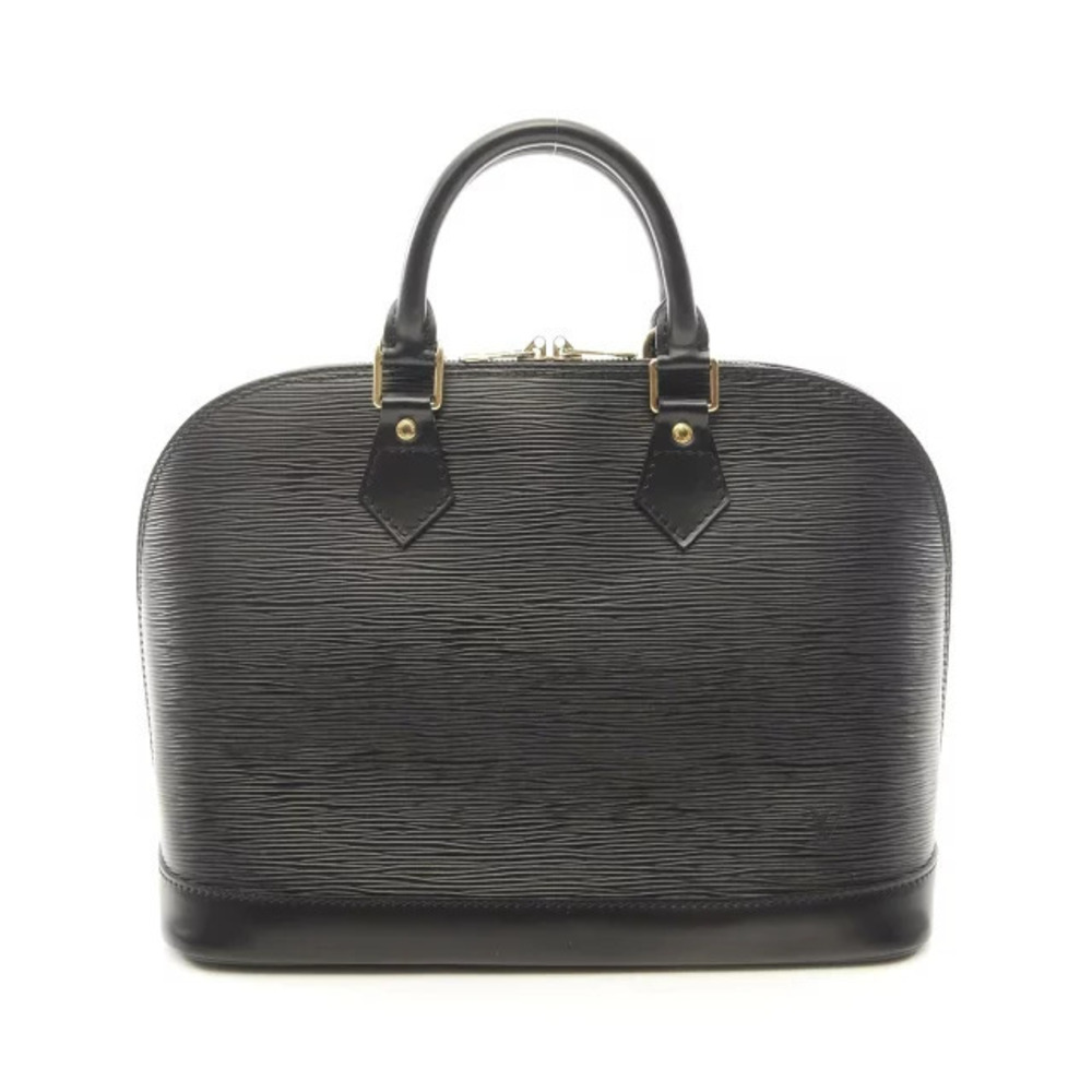 Louis Vuitton Alma handbag leather Epi black